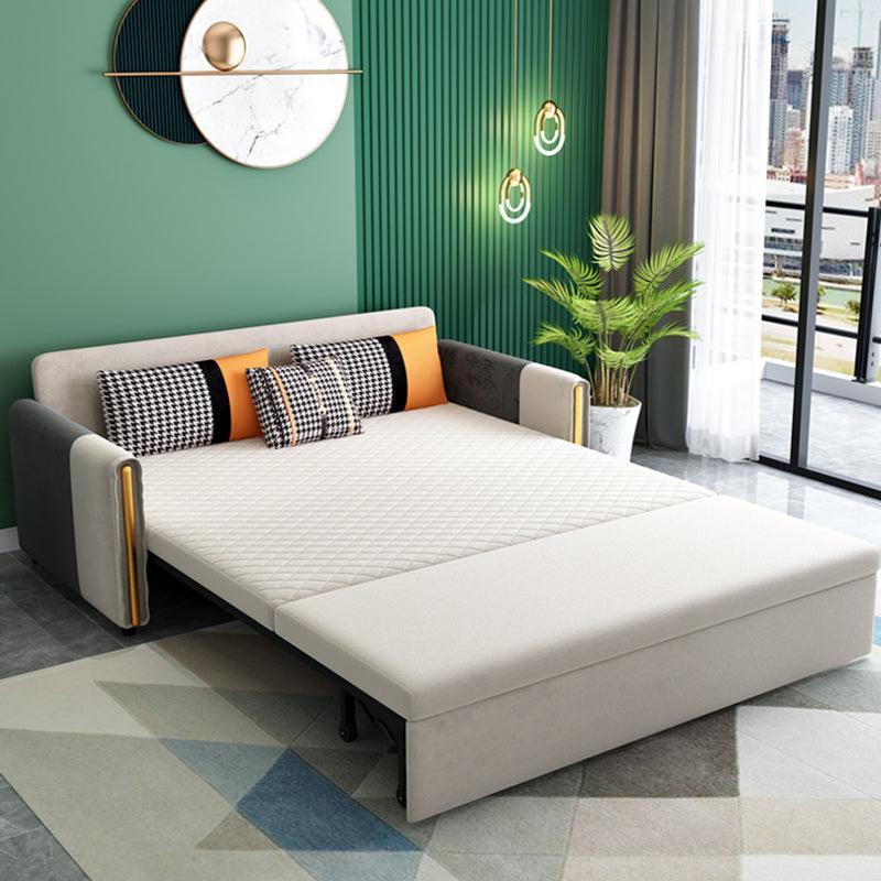 Imelde Two Seater Sofa Bed, Linen-Weilai Concept-Weilai Concept