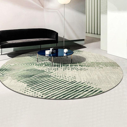 Vaserely Round Wool Rug, Various Shapes Available-Weilai Concept-Weilai Concept