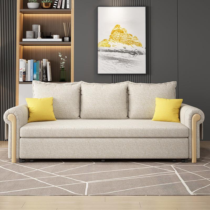 Braylene Two Seater Sofa Bed, Linen-Sofas-Weilai Concept-Weilai Concept