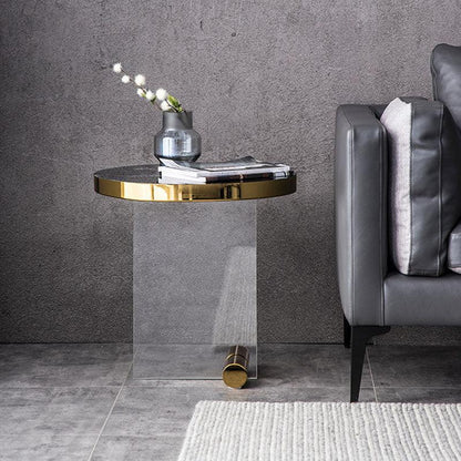 Caldera Round Side Table, Acrylic-Weilai Concept-Weilai Concept