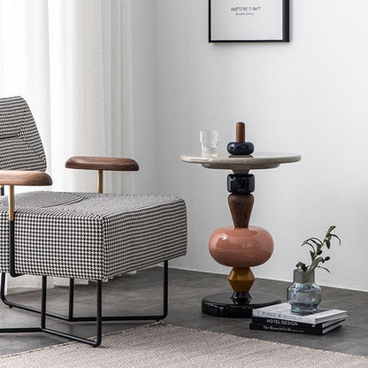 Holborn Pearls Side Table-Weilai Concept-Weilai Concept