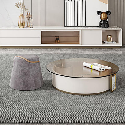 Sogo Round Coffee Table, Rotatable With TV Stand-Weilai Concept-Weilai Concept