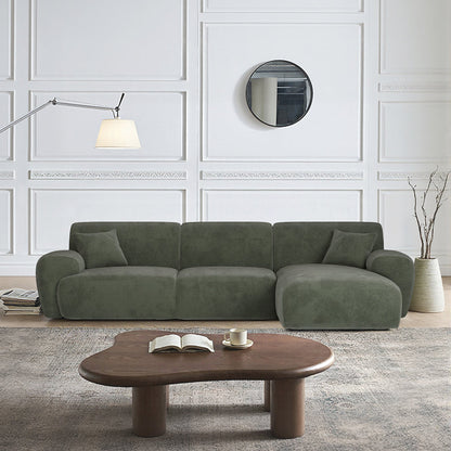 Khatri Three Seater Corner Sofa, Chenille