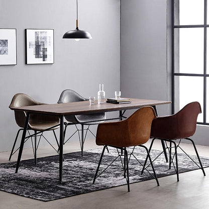 Bobby Dining Chair, Distressed Leather-Weilai Concept-Weilai Concept