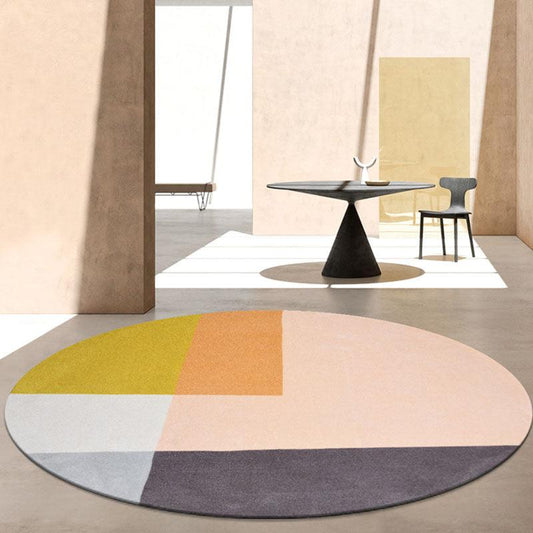 Halo Round Wool Rug, Various Shapes Available-Weilai Concept-Weilai Concept