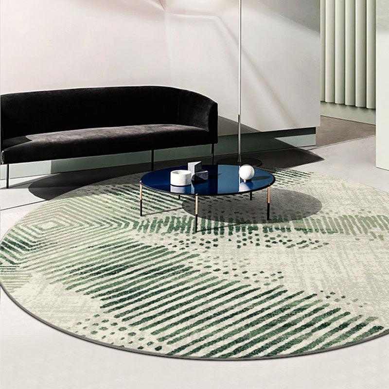 Vaserely Round Wool Rug, Various Shapes Available-Weilai Concept-Weilai Concept