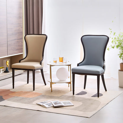 Inoue High Back Dining Chair, Leather