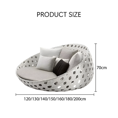 Elysia Rattan Round Outdoor Daybed-Weilai Concept-Weilai Concept