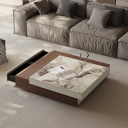 Grimaldi Extendable Coffee Table, Square Coffee Table