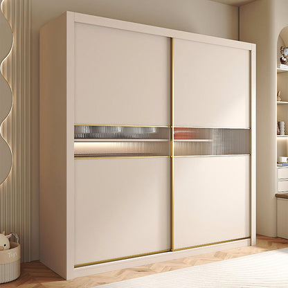 Jansen Sliding Door Wardrobe, Cream-Weilai Concept-Weilai Concept
