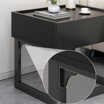 Romina Dark Bedside Table-Weilai Concept-Weilai Concept