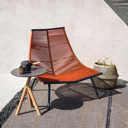 Iqbal Outdoor Lounge Chair With Footstool