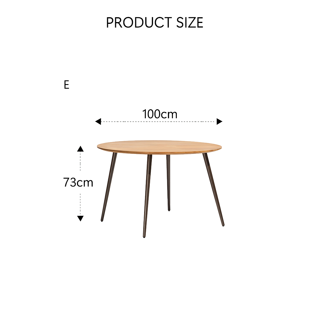 Artemis Outdoor Round Dining Table & Dining Chair, For Patio Garden-Weilai Concept-Weilai Concept