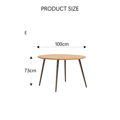 Artemis Outdoor Round Dining Table & Dining Chair, For Patio Garden-Weilai Concept-Weilai Concept