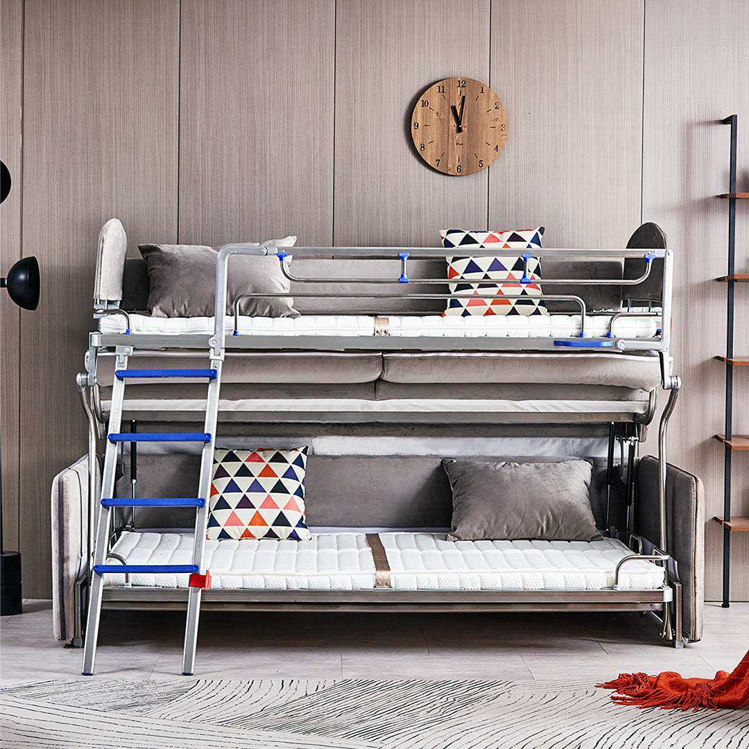 Ramos Two Seater Sofa Bed, Bunk Bed, Flannelette-Weilai Concept-Weilai Concept