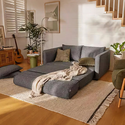 barghouti single seater, two seater sofa bed, linen in modern living room