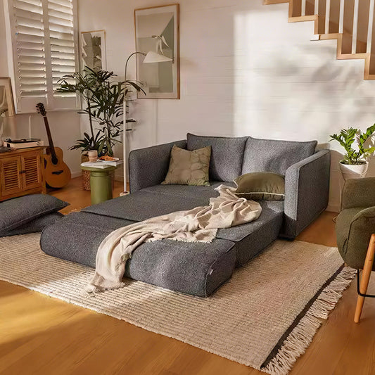 barghouti single seater, two seater sofa bed, linen in modern living room
