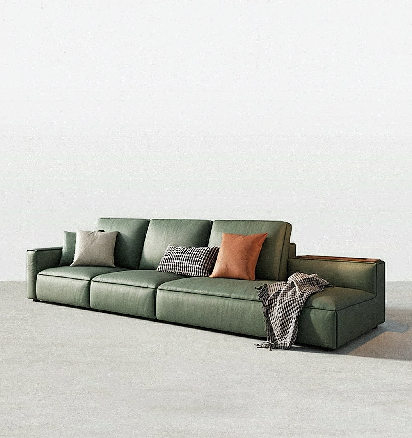 cyril l511 four seater sofa, five seater sofa, sixe seater sofa, modular sofa, green in modern living room