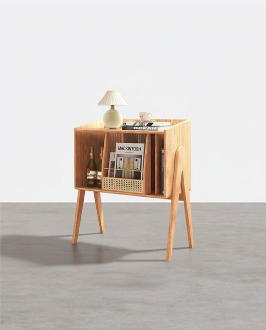 Calvin Side Table with Mini Book Storage