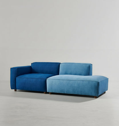 Chul Two Seater Sofa, Modular Sofa, Blue