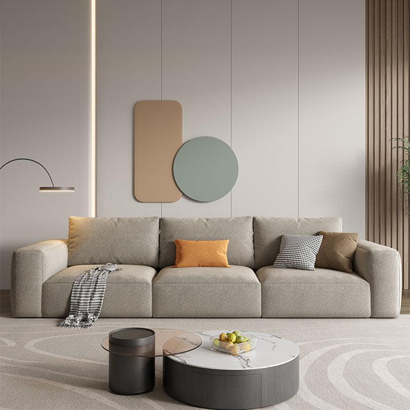 Lionel Three Seater Sofa, Linen-Weilai Concept-Weilai Concept