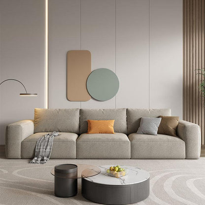 Lionel Three Seater Sofa, Linen-Weilai Concept-Weilai Concept