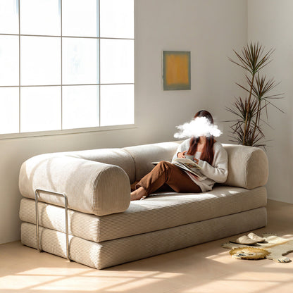 Bacardi Foldable Lazy Sofa Bed For Lounging, Corduroy