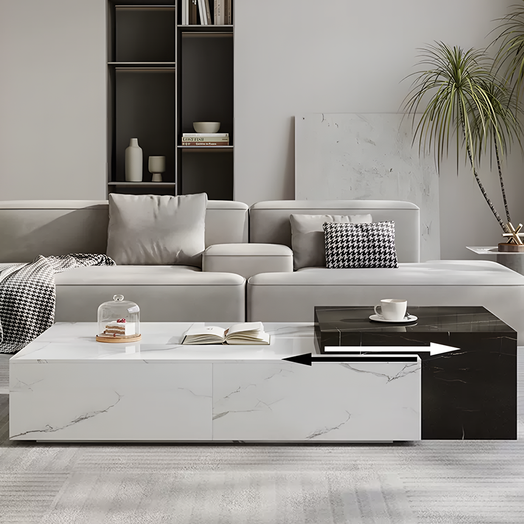 Erato Rectangle Nesting Coffee Table Set, Extendable-Weilai Concept-Weilai Concept