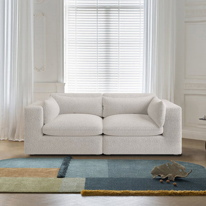 Makhmudov Loveseat Sofa, Two Seater Sofa, Velvet