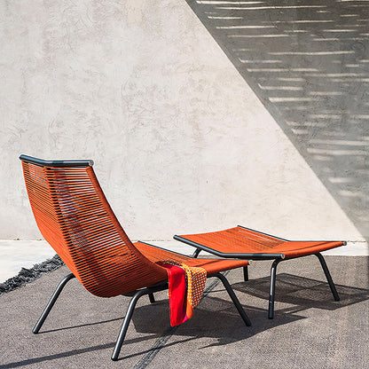 Iqbal Outdoor Lounge Chair With Footstool