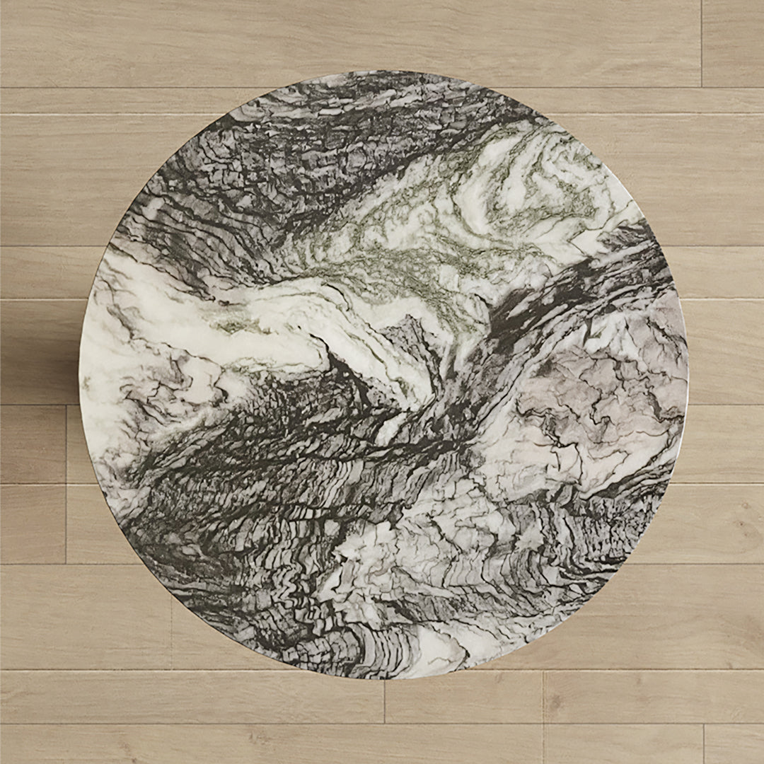 Echevarria Round Side Table, Marble