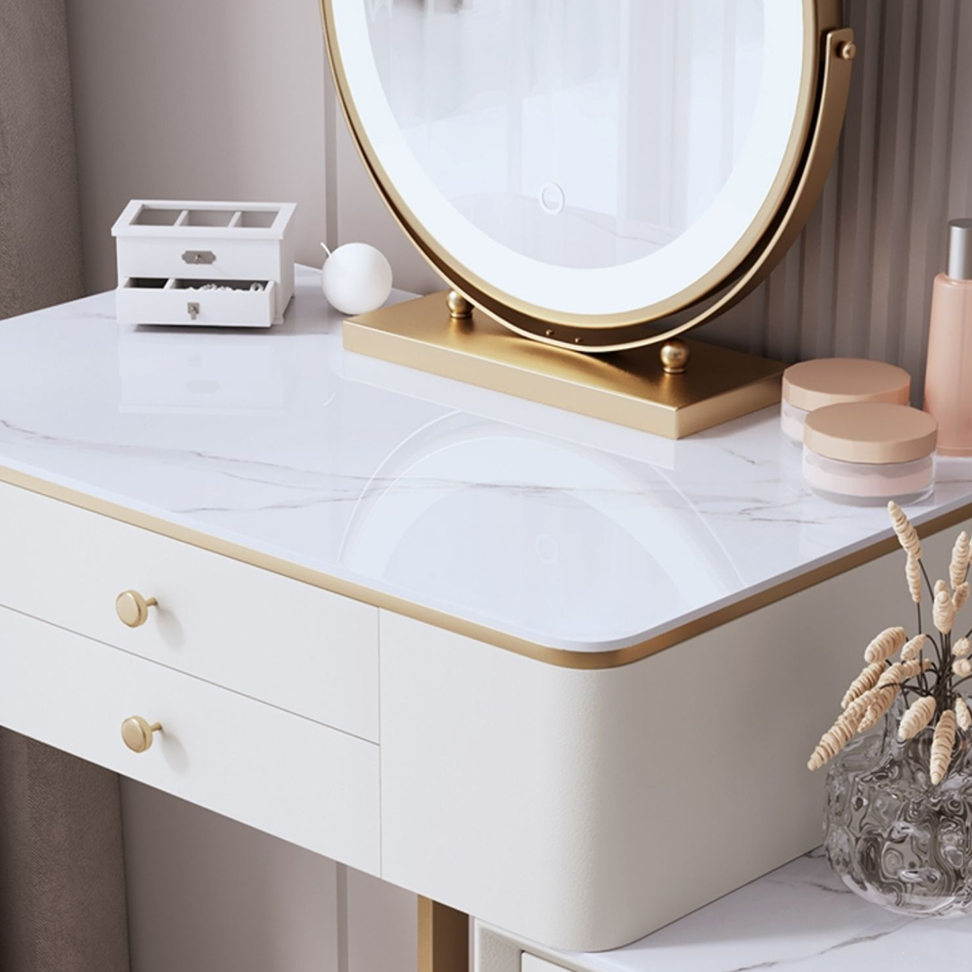 Lakin Dressing Table, White-Weilai Concept-Weilai Concept