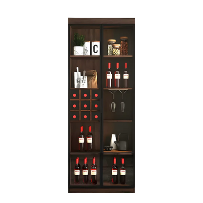 silen cocktail drinks cabinet, drink cabinet, wine cabinet, wood & glass storage cabinet