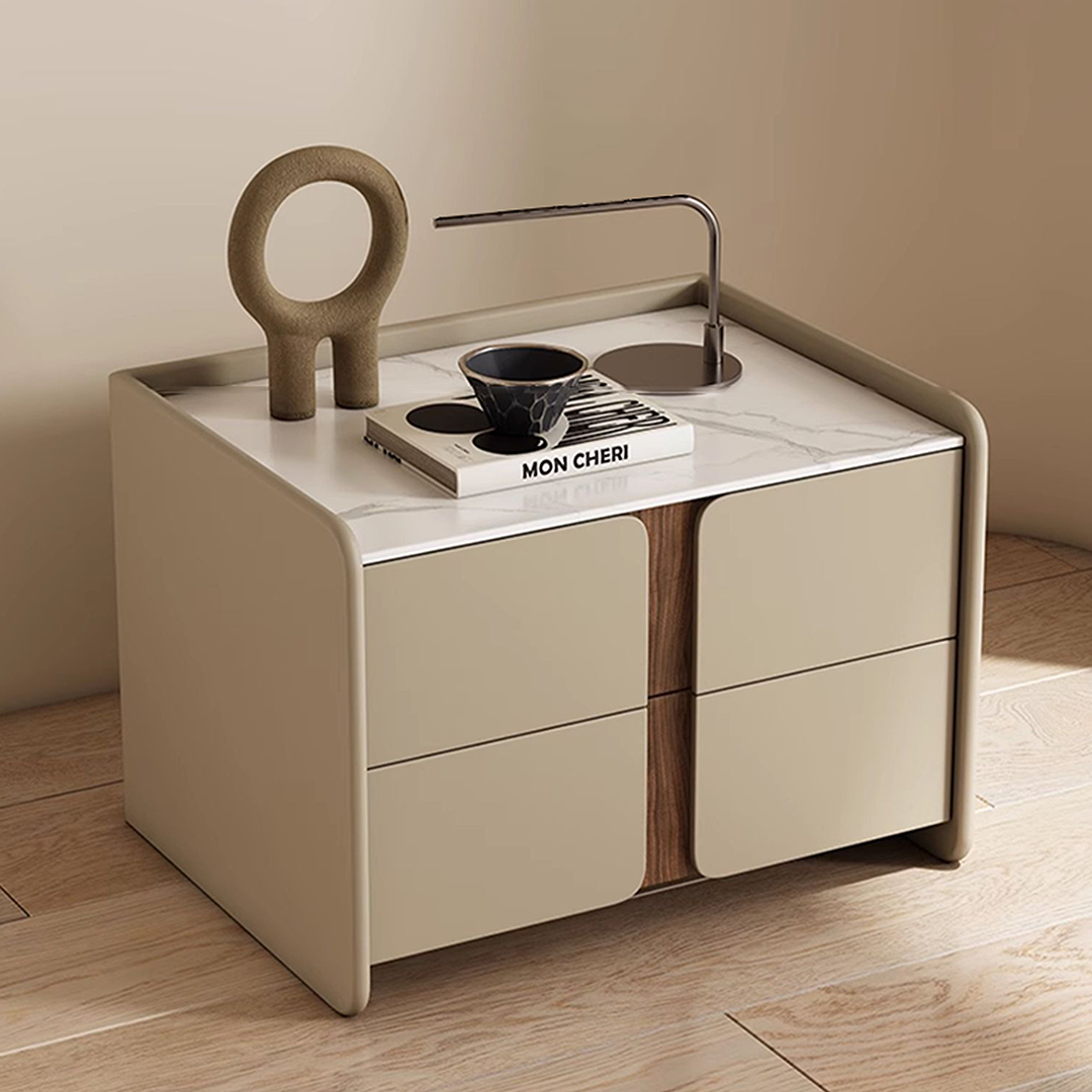 Noa Antique Bedside Table-Weilai Concept-Weilai Concept
