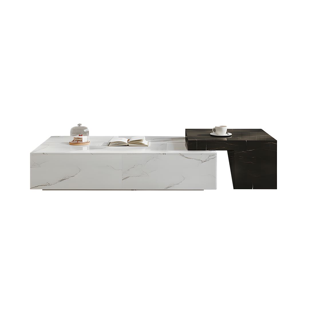 erato rectangle nesting coffee table set, with minor damage for display coffee table in living room