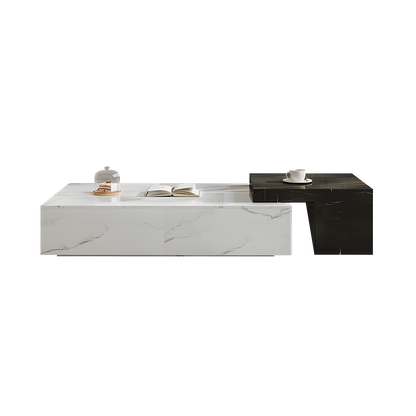 erato rectangle nesting coffee table set, with minor damage for display coffee table in living room