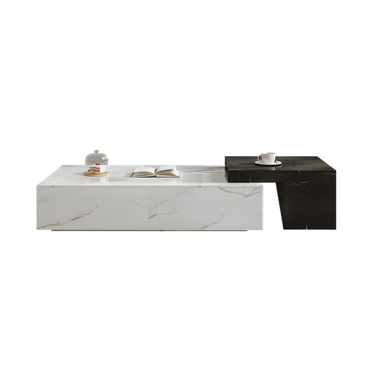 erato rectangle nesting coffee table set, with minor damage for display coffee table in living room