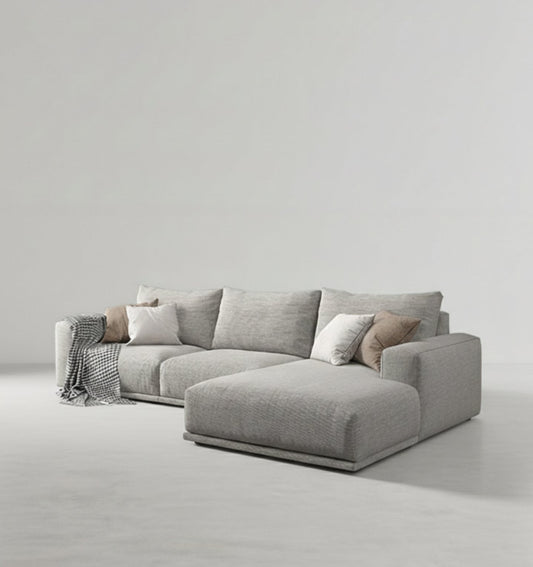frances three seater corner, four seater corner sofa, cotton linen in modern living room