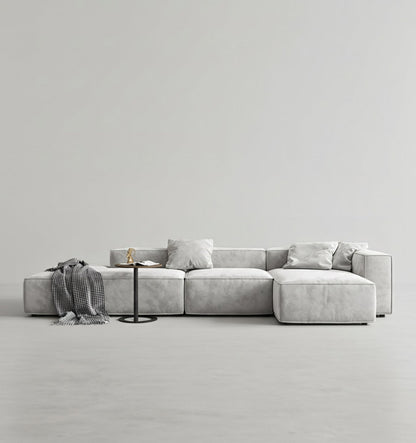 yetta three seater, four seater sofa, corner sofa, grey velvet in modern living room