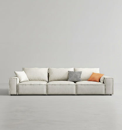 r77 dexter three seater sofa, modular sofa, leathaire in modern living room