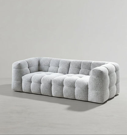 Zobah Two Seater, Three Seater Sofa, Grey Boucle