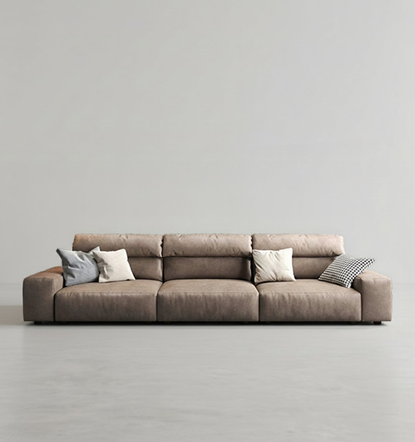 montgomery three seater / four seater corner sofa, leathaire in modern living room