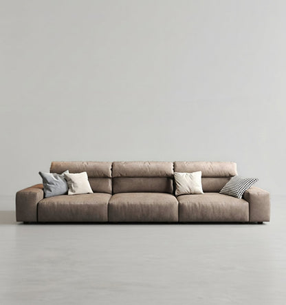 montgomery three seater / four seater corner sofa, leathaire in modern living room