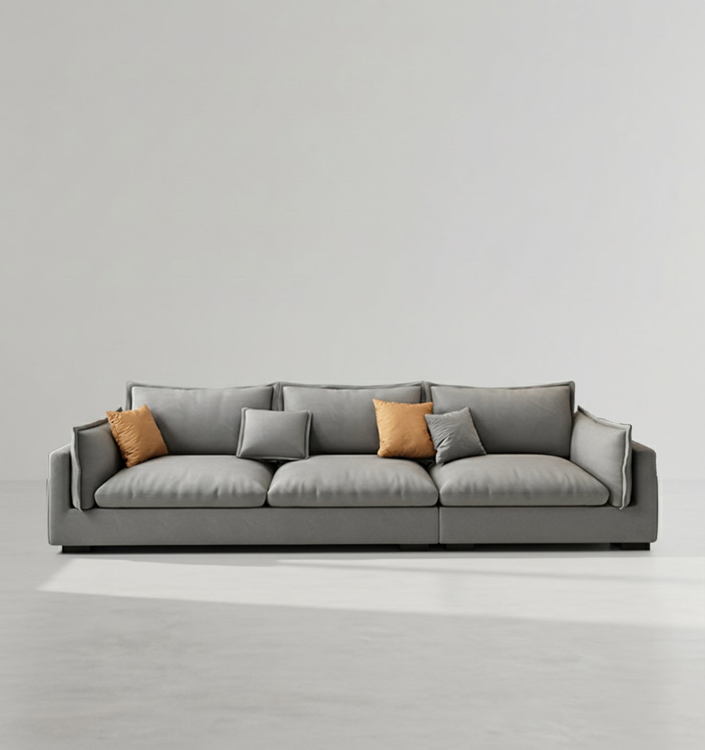 g918 amos three seater sofa corner, leathaire in modern living room