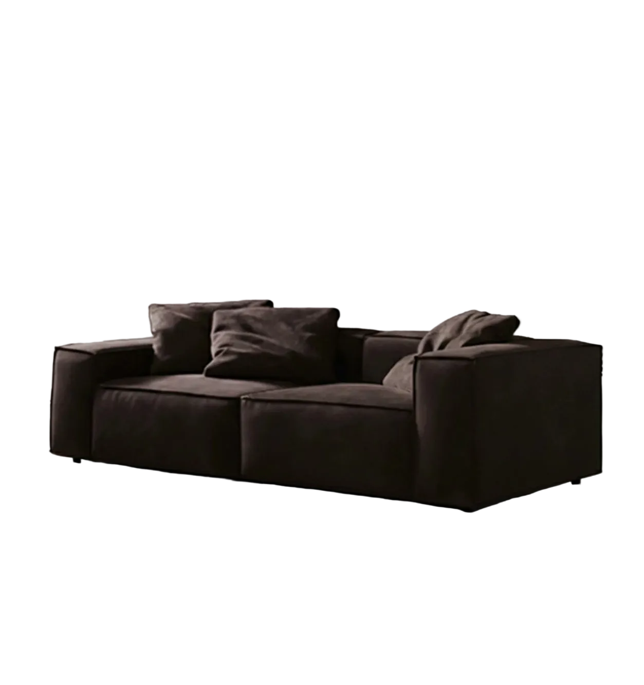 hee nordic sofa, two seater, three seater sofa, corner sofa, suede in modern living room