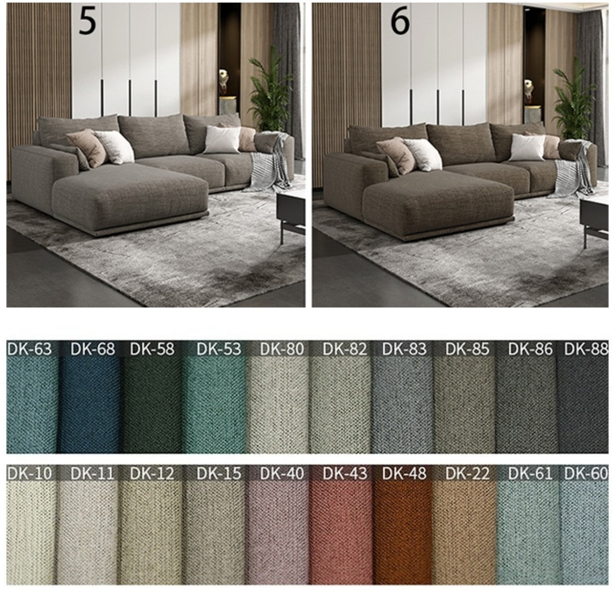 Frances Two Seater, Three Seater Sofa, Cotton Linen-Weilai Concept-Weilai Concept