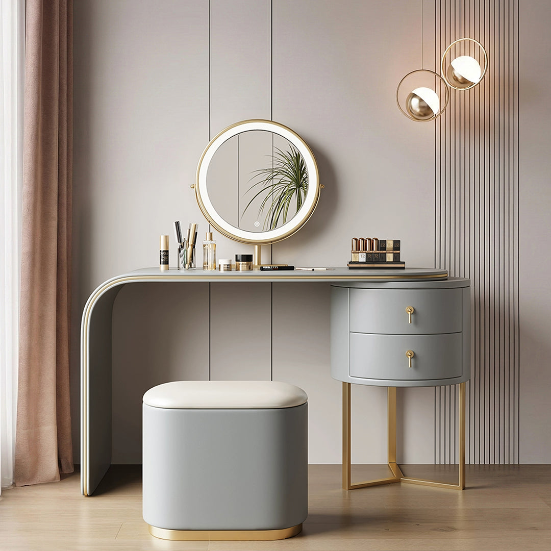 Noorali Dressing Table with Mirror, More Colors Available