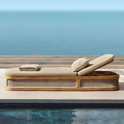 Marina Reclining Outdoor Sun Lounger, Daybed-Weilai Concept-Weilai Concept
