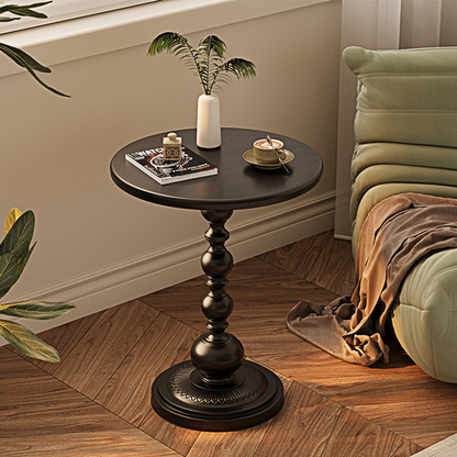 Xanthe Small Round Side Table, Black or White-Weilai Concept-Weilai Concept