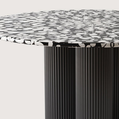 Nelli Modern Round Dining Table, Marble-Weilai Concept-Weilai Concept